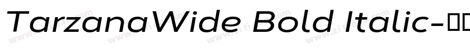 TarzanaWide Bold Italic字体转换